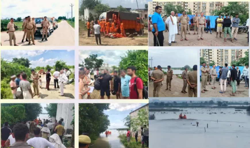 Noida Flood News : यमुना नदी के बाढ़ में फंसे 35 लोगों को रेसक्यू कर नोएडा पुलिस ने बचाई जान