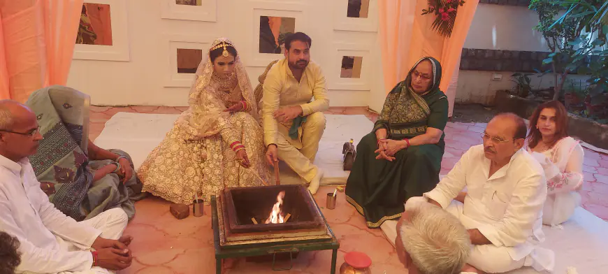 Noida News : पूर्व मंत्री डीपी यादव के बड़े बेटे विकास यादव की हर्षिका यादव से सादे समारोह में शादी हुई संपन्न