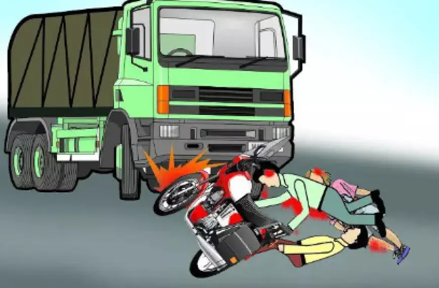 Noida News : ट्रक ने मारी बाइक में टक्कर, युवक की मौत