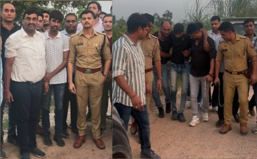 Greater Noida News : व्यापारी के पोते को अगवा कर 4 करोड़ की फिरौती मांगने वाले पांच बदमाश मुठभेड़ में गिरफ्तार