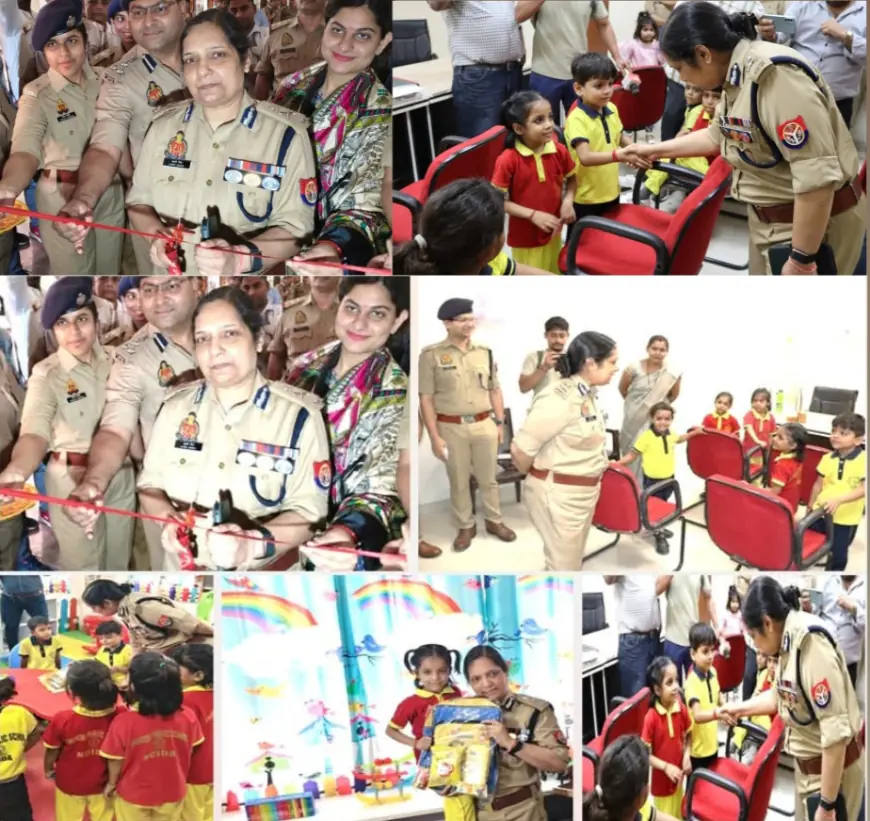 Noida News : पुलिस आयुक्त ने किया डे-केयर का उद्घाटन