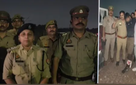 Ghaziabad News : पुलिस मुठभेड़ में दो बदमाश गिरफ्तार, पैर में लगी गोली