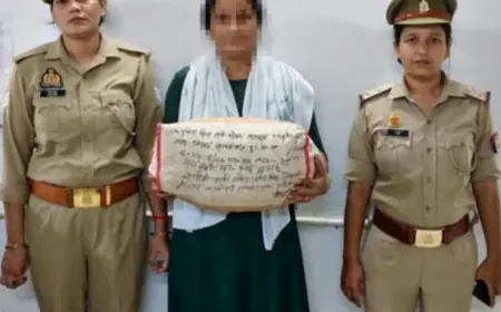 Ghaziabad News :  अवैध रूप से गांजा बेच रही महिला तस्कर गिरफ्तार