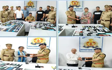 Ghaziabad News : मोबाइल पाकर 150 लोगों के चेहरे पर आई मुस्कान