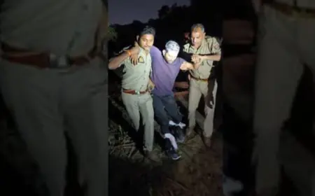 Ghaziabad News : पुलिस मुठभेड़ के दौरान गोकशी करने वाले तीन शातिर बदमाश गिरफ्तार,एक के पैर में लगी गोली