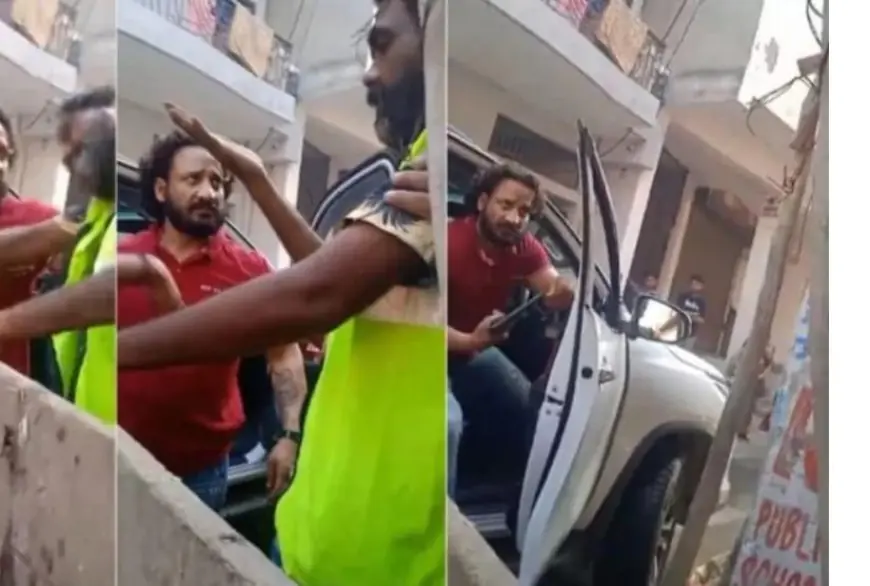 Noida News : फॉर्च्यूनर कार से टकराई कूड़ा गाड़ी, नेता ने तान दी सफाई कर्मी पर पिस्टल