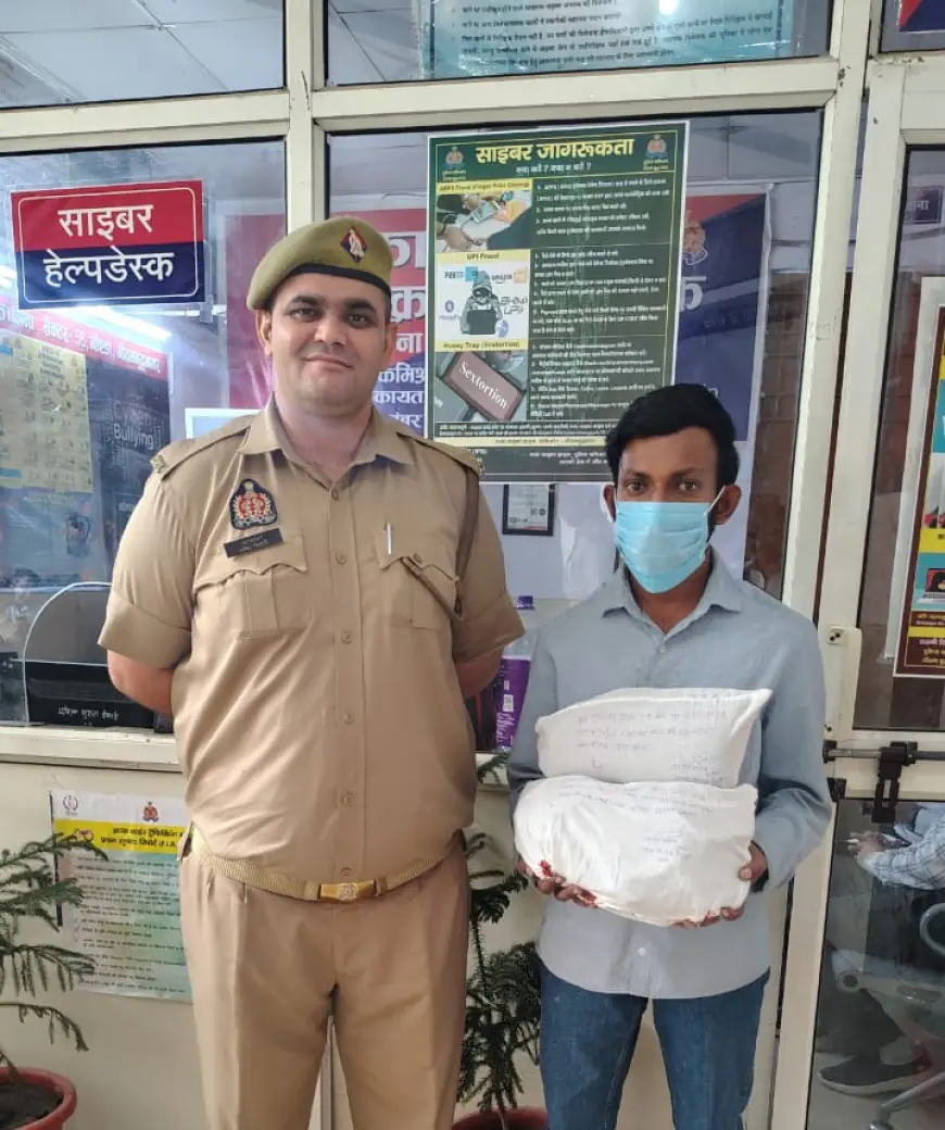 Noida News : लाखों रुपए के चरस सहित एक गिरफ्तार