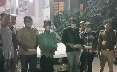 Noida News : साइबर अपराधियों को म्यूल खाता उपलब्ध करवाने वाले चार गिरफ्तार