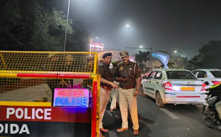 Noida News : दिल्ली में बम ब्लास्ट के बाद नोएडा एनसीआर में  हाई अलर्ट, पुलिस द्वारा की जा रही है सघन चेकिंग