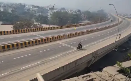 Noida News : नोएडा प्राधिकरण ने भंगेल एलिवेटेड रोड को ट्रायल के लिए खोला, लोगों ने ली राहत की सांस
