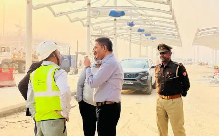 Noida News : यमुना विकास प्राधिकरण के सीईओ ने नोएडा इंटरनेशनल एयरपोर्ट के कार्यों की समीक्षा की