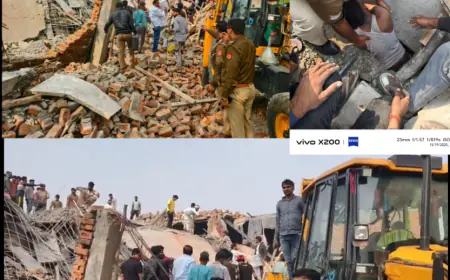 (अपडेट ) Greater Noida News : निर्माणाधीन मकान की छत गिरने से मलबे मे दबे दर्जन भर मजदूर, आठ को सुरक्षित निकाला,  एक की मौत, बचाव कार्य जारी