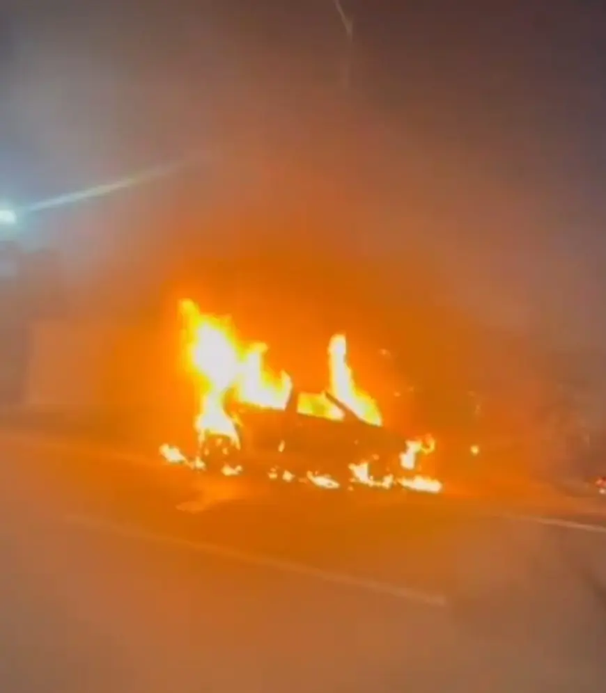 Greater Noida News : नोएडा एक्सप्रेस-वे पर चलती हुई कार में लगी भयंकर आग