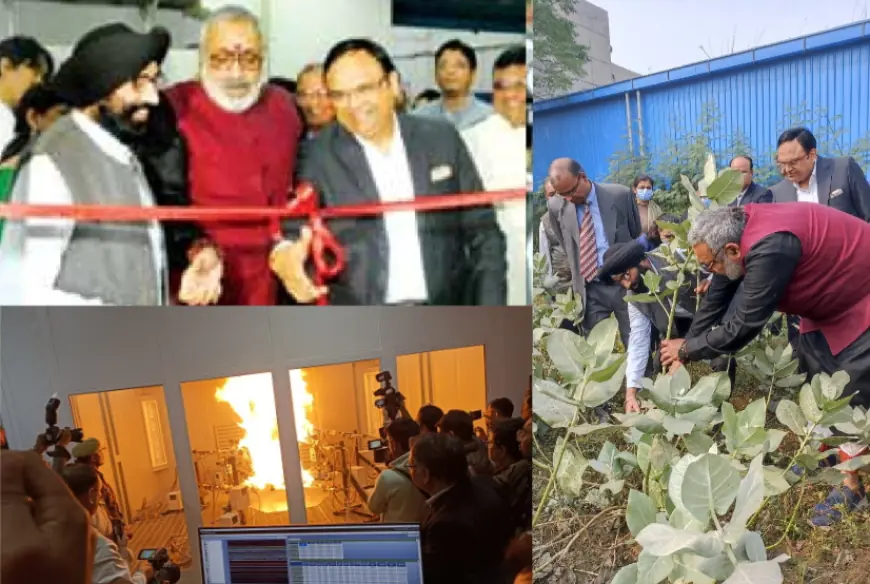 Ghaziabad News : केंद्रीय कपड़ा मंत्री गिरिराज सिंह ने मिल्क्वीड फसल का किया निरीक्षण