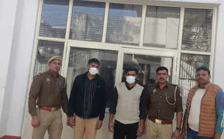 Greater Noida News : दोस्त की हत्या करने वाले दो आरोपी गिरफ्तार