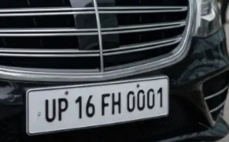 Noida News : मर्सिडीज़ कार के लिए कंपनी ने 27.50 लाख रुपये में खरीदा 0001 नंबर