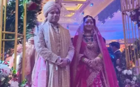 Ghaziabad News : प्रख्यात कथावाचक निधि सारस्वत और भाजपा नेता चिराग उपाध्याय विवाह के बंधन मे बंधे