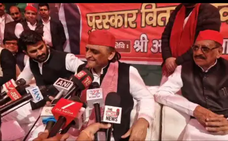 Noida News : उत्तर प्रदेश में हो रहे हर गैर कानूनी काम में भाजपाइयों का हाथ: अखिलेश