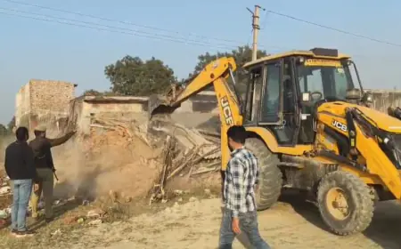 Greater Noida News : यमुना विकास प्राधिकार ने करोड़ों की जमीन को अवैध कब्जे से मुक्त करवाया