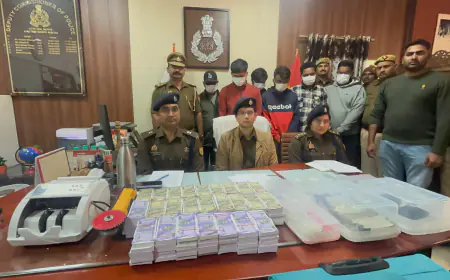 Noida News : नोट दुगना करने का लालच देकर ठगी करने वाले 6 बदमाश गिरफ्तार