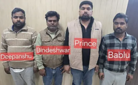 Noida News : जीएसटी चोरी के अंतर्राज्यीय गैंग का पर्दाफाश, 5 गिरफ्तार