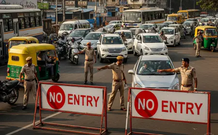 Noida News : नव वर्ष को लेकर नोएडा के विभिन्न जगहों पर होगी नो एंट्री