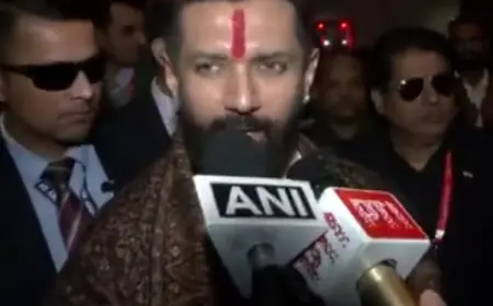 Noida News : विपक्षी पार्टियों का खत्म हो रहा है जनाधार: चिराग पासवान