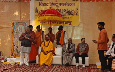 Noida News : आरएसएस के सौ वर्ष पूर्ण होने के उपलक्ष्य में नोएडा में  तीन जगहों पर हुआ हिन्दू सम्मलन