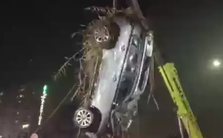 Noida News : चार दिन बाद पानी से बाहर निकली सॉफ्टवेयर इंजीनियर की कार ,फॉरेंसिक जांच की तैयारी