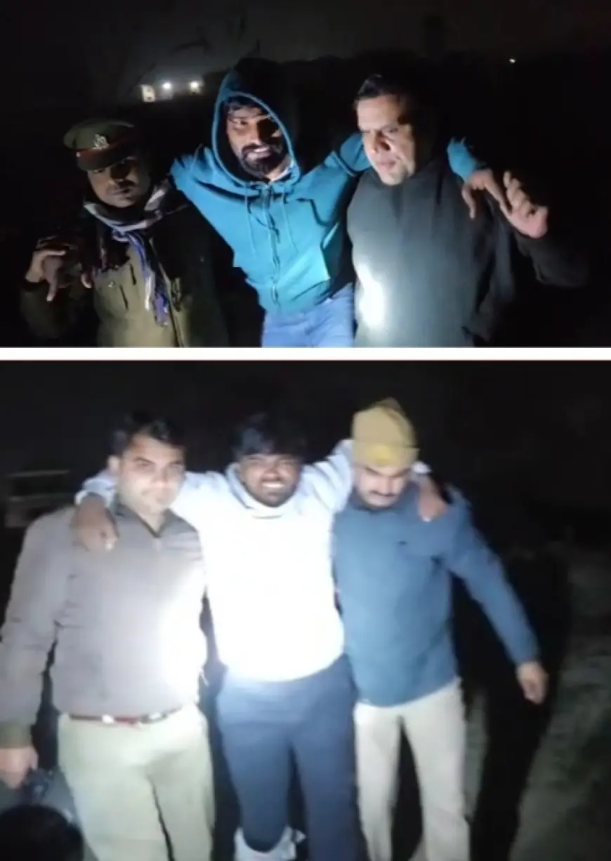 Dadri News : हत्या के मामले में वांछित 25-25 हजार रुपए के ईनामी दो बदमाश पुलिस मुठभेड़ के दौरान गिरफ्तार, पैर में लगी गोली