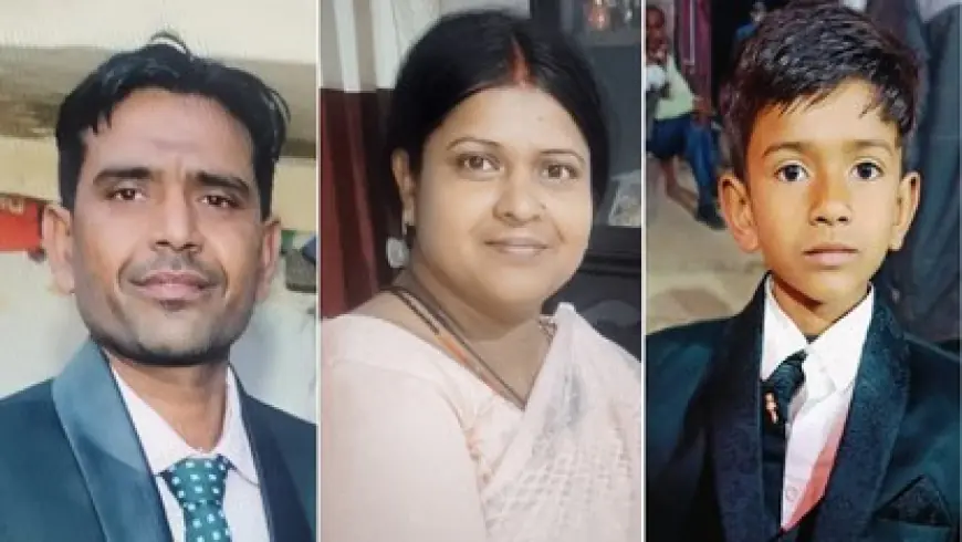 Ghaziabad News : ट्रक ने मारी बाइक में टक्कर, एक ही परिवार के तीन लोगों की मौत, बच्चा घायल