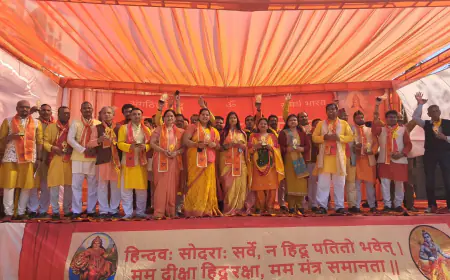 Noida News : राष्ट्रीय स्वयंसेवक संघ के 100 वर्ष पूरे होने पर नोएडा में 26 स्थानों पर हुआ हिन्दू सम्मलेन का आयोजन