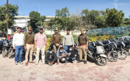 Noida News : तीन शातिर वाहन चोर गिरफ्तार, 24 दोपहिया वाहन बरामद