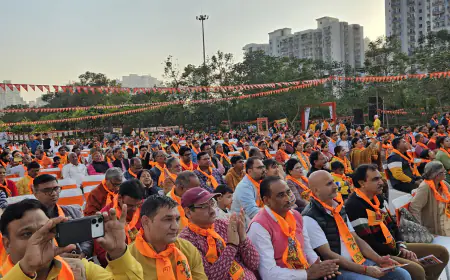 Noida News : राष्ट्रीय स्वयंसेवक संघ के सौ वर्ष पूरे होने पर 14 स्थानों पर आयोजित हुआ हिंदू सम्मेलन