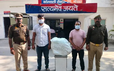 Noida News : दो गांजा तस्कर गिरफ्तार