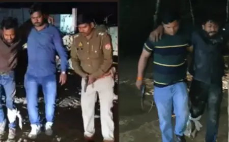 Greater Noida News : पुलिस मुठभेड़ के दौरान गोकशी करने वाले पांच बदमाश गिरफ्तार, 2 के पैर में लगी गोली