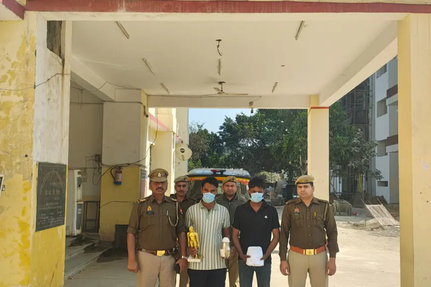 Greater Noida News : जैन मंदिर से 800 वर्ष पुरानी प्रतिमा चोरी करने वाले दो गिरफ्तार