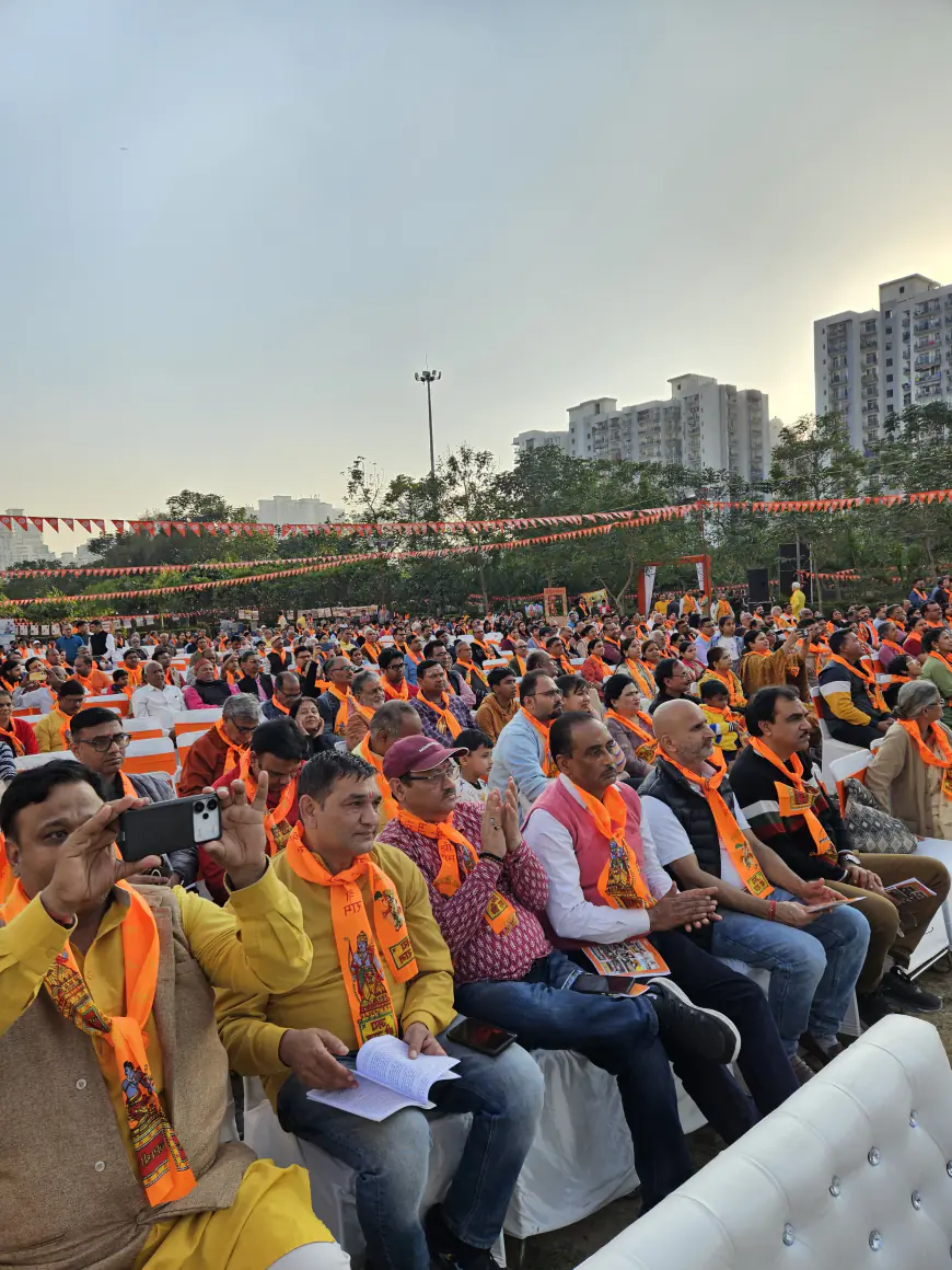 Noida News : राष्ट्रीय स्वयंसेवक संघ के सौ वर्ष पूरे होने पर 14 स्थानों पर आयोजित हुआ हिंदू सम्मेलन