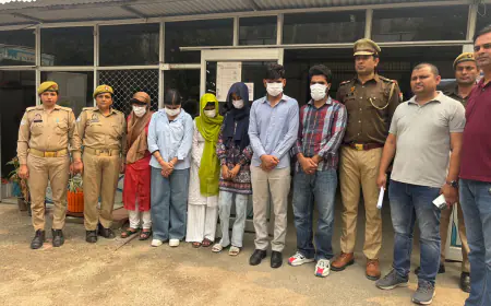 Noida News : क्रूज पर नौकरी लगवाने का झांसा देकर ठगी करने वाले 6 गिरफ्तार