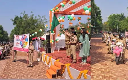 Noida News : मिशन शक्ति-5 के तहत नोएडा पुलिस ने निकाली जागरूकता रैली