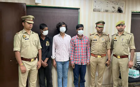 Noida News : समलैंगिक ऐप पर दोस्ती कर युवक से एक लाख रुपए ठगा, तीन गिरफ्तार