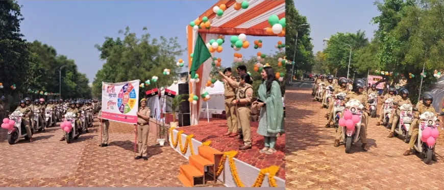 Noida News : मिशन शक्ति-5 के तहत नोएडा पुलिस ने निकाली जागरूकता रैली