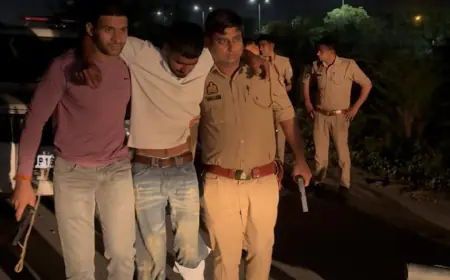 Greater Noida News : किसान को गोली मारने वाला पुलिस मुठभेड़ में गिरफ्तार, पैर में लगी गोली