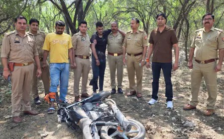 Greater Noida News : पुलिस मुठभेड़ में चार बदमाश गिरफ्तार ,2 के पैर में लगी गोली