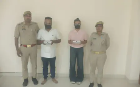 Noida News : सोशल मीडिया के माध्यम से दोस्ती कर लोगों से लूटपाट करने वाली युवती और उसका साथी गिरफ्तार