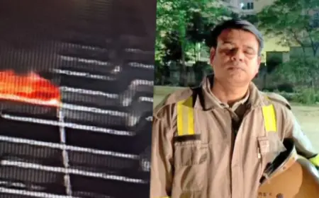 Noida News : प्लास्टिक के पार्ट्स बनाने वाली फैक्ट्री में लगी भयंकर आग