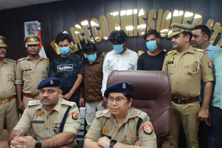 Noida News : ऑनलाइन डेटिंग एप के जरिए बुटीक संचालक को फंसाकर लूटपाट करने वाले चार गिरफ्तार