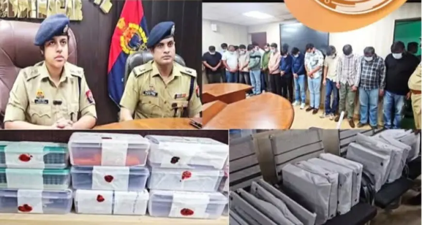 Noida News : अमेरिकन और विदेशी नागरिकों से ठगी करने वाले 16 साइबर अपराधी गिरफ्तार