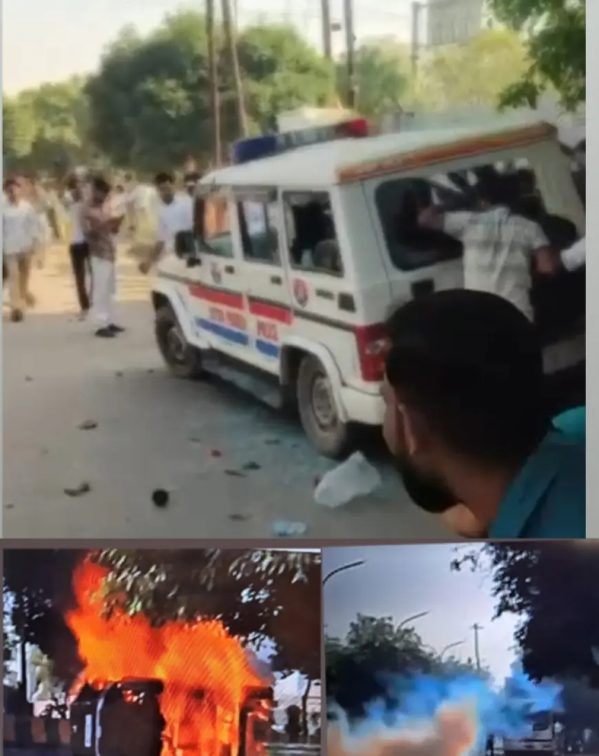 Noida News : वेतन बढ़ाने को लेकर सड़क पर श्रमिकों का संग्राम  आगजनी, तोड़फोड़ और कई जगह लगाया जाम