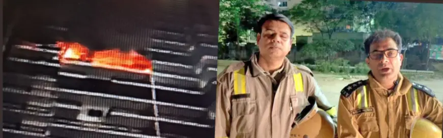 Noida News : प्लास्टिक के पार्ट्स बनाने वाली फैक्ट्री में लगी भयंकर आग